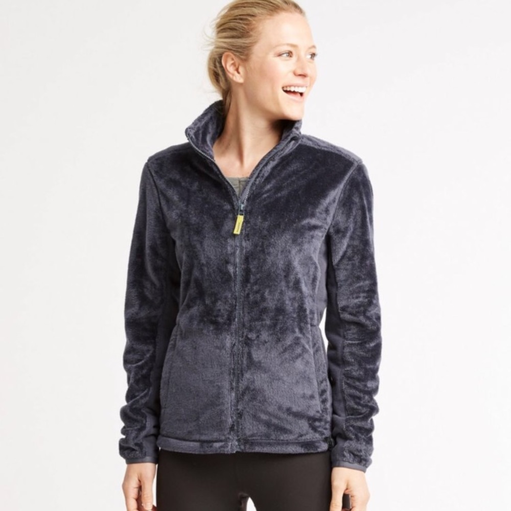 Fuzzy zip up women’s LL Bean